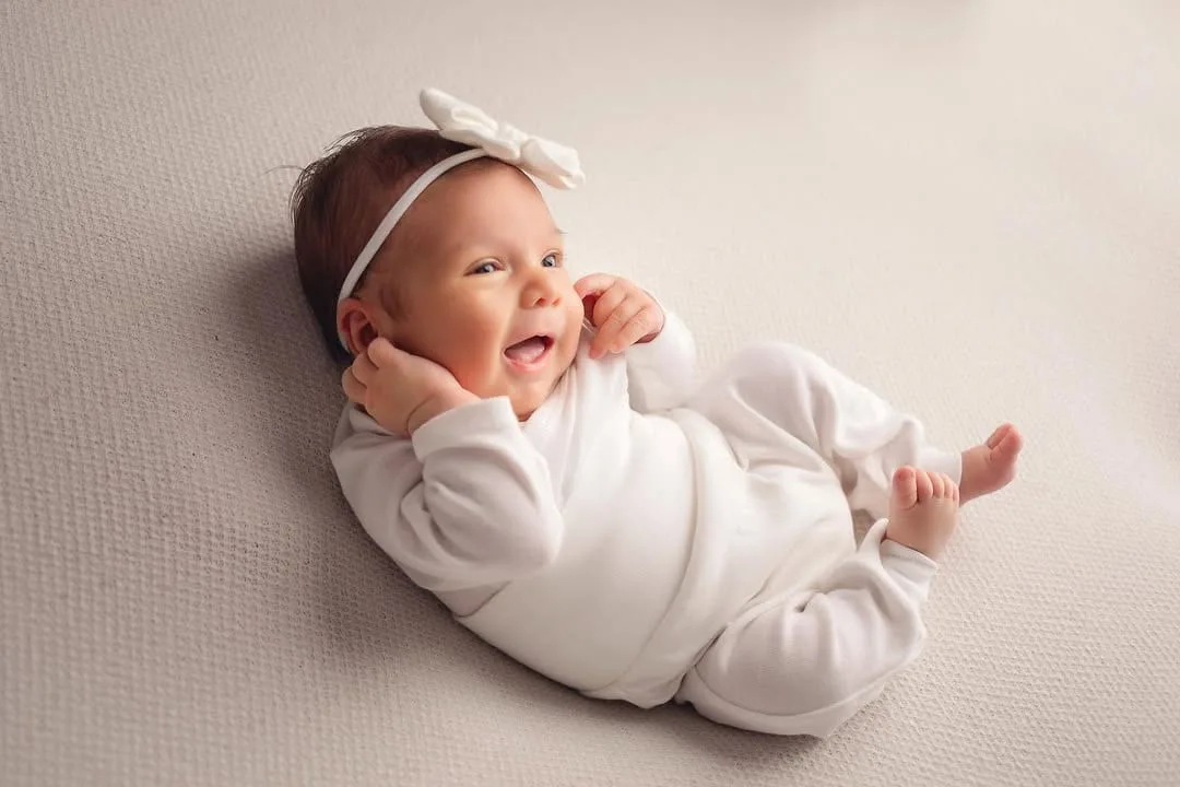 Same newborn after background extension